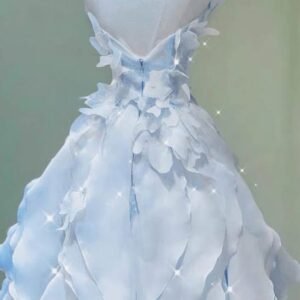 Elegant Blue Prom Dress for rent