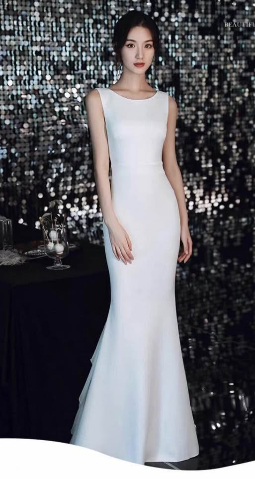 Elegant White Dressfor Rent