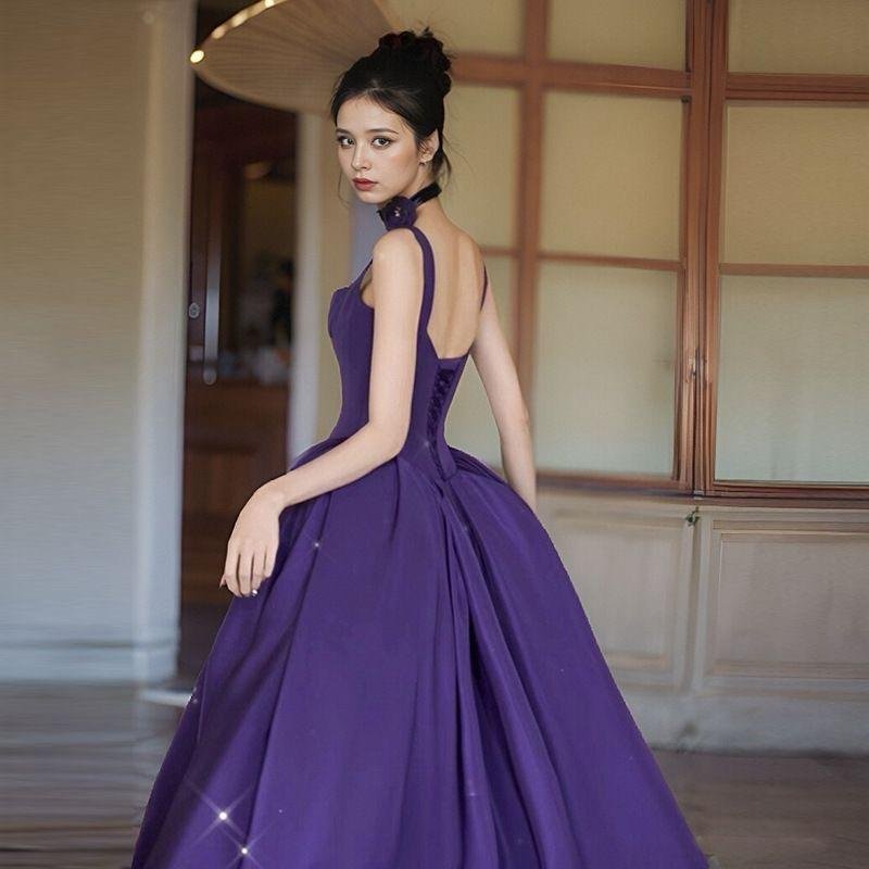 Elegant Purple Ball Gown